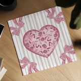 Coquette Valentine I by Yvette St. Amant. Shown as a detailed flat fine art print, highlighting archival giclee quality. Available as an archival giclee rolled canvas, fine art paper, or poster print. SKU 101784a.