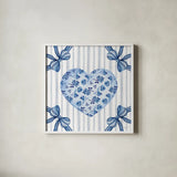 Coquette Valentine II by Yvette St. Amant. Shown in a crisp white glass frame for a clean and minimalist style. Available as an archival giclee rolled canvas, fine art paper, or poster print. SKU 101785a.