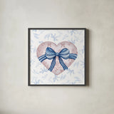 Coquette Valentine III by Yvette St. Amant. Shown in a sleek black glass frame for a contemporary gallery look. Available as an archival giclee rolled canvas, fine art paper, or poster print. SKU 101786a.