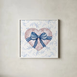 Coquette Valentine III by Yvette St. Amant. Shown in a crisp white glass frame for a clean and minimalist style. Available as an archival giclee rolled canvas, fine art paper, or poster print. SKU 101786a.