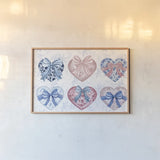 Coquette Valentine IV by Yvette St. Amant. shown as a paper print in a natural frame. Available as a archival giclee rolled canvas, fine art paper, or poster print. SKU 101787i.