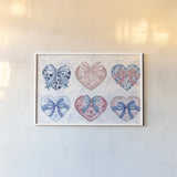 Coquette Valentine IV by Yvette St. Amant. shown as a paper print in a white frame. Available as a archival giclee rolled canvas, fine art paper, or poster print. SKU 101787i.