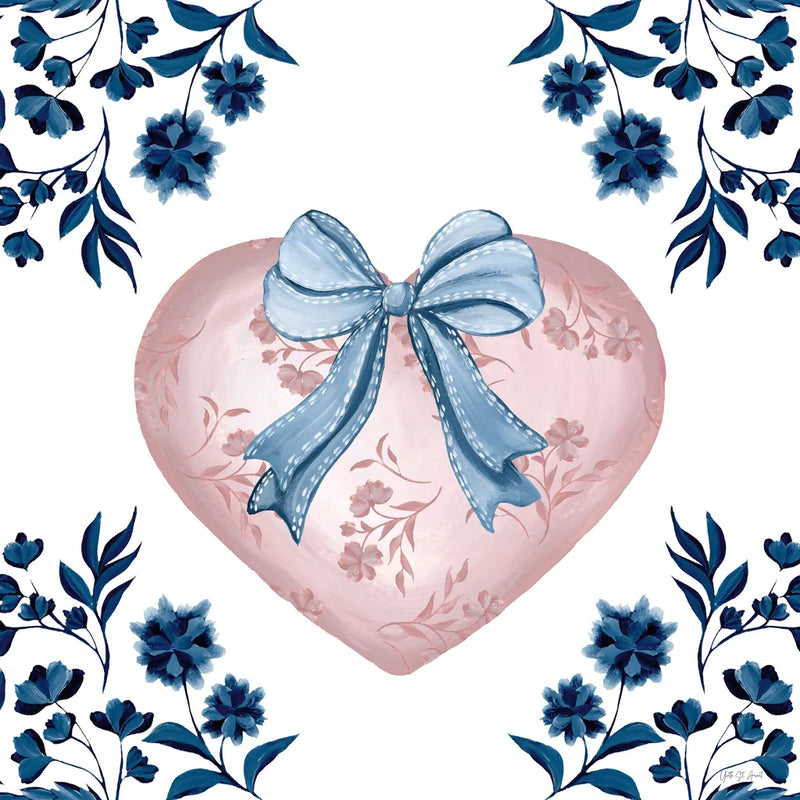 Coquette Valentine VI by Yvette St. Amant. SKU 101789a. Archival Giclee Fine art print for wall decor.