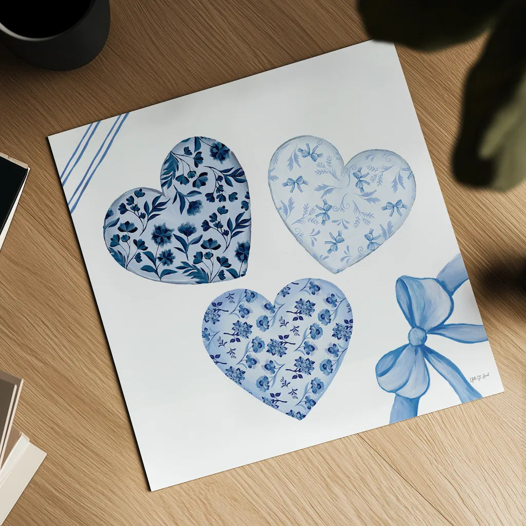 Coquette Valentine VIII by Yvette St. Amant. Shown as a detailed flat fine art print, highlighting archival giclee quality. Available as an archival giclee rolled canvas, fine art paper, or poster print. SKU 101791a.