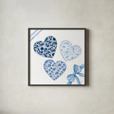 Coquette Valentine VIII by Yvette St. Amant. Shown in a sleek black glass frame for a contemporary gallery look. Available as an archival giclee rolled canvas, fine art paper, or poster print. SKU 101791a.