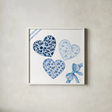 Coquette Valentine VIII by Yvette St. Amant. Shown in a crisp white glass frame for a clean and minimalist style. Available as an archival giclee rolled canvas, fine art paper, or poster print. SKU 101791a.