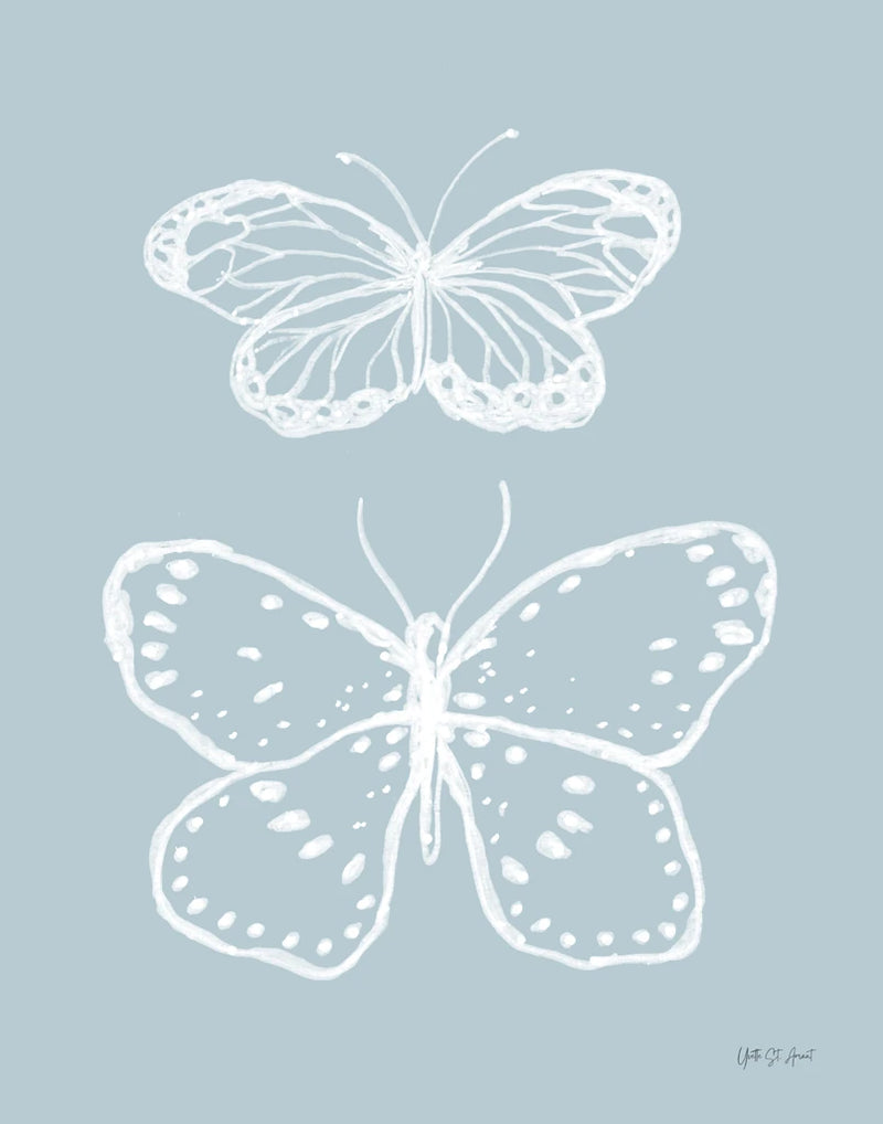 Cottage Butterflies I by Yvette St. Amant