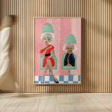 Curl Talk by Yvette St. Amant. shown as over sized large wall art. Available as an archival giclee rolled canvas, fine art paper, or poster print. SKU 100347h.