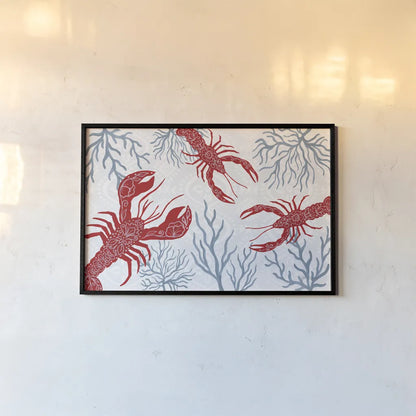 Delicate Coastline I by Yvette St. Amant. shown as a paper print in a black flame. Available as a archival giclee rolled canvas, fine art paper, or poster print. SKU 92291i.