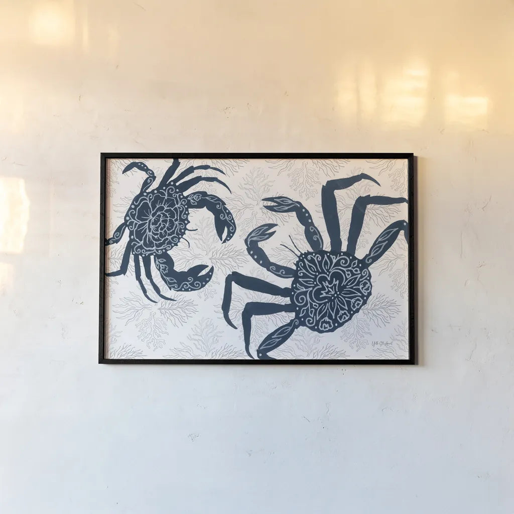 Delicate Coastline II by Yvette St. Amant. shown as a paper print in a black flame. Available as a archival giclee rolled canvas, fine art paper, or poster print. SKU 92292i.