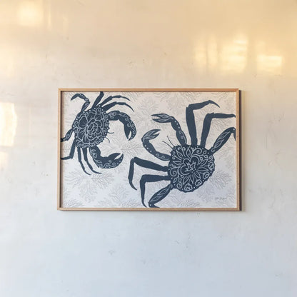 Delicate Coastline II by Yvette St. Amant. shown as a paper print in a natural frame. Available as a archival giclee rolled canvas, fine art paper, or poster print. SKU 92292i.