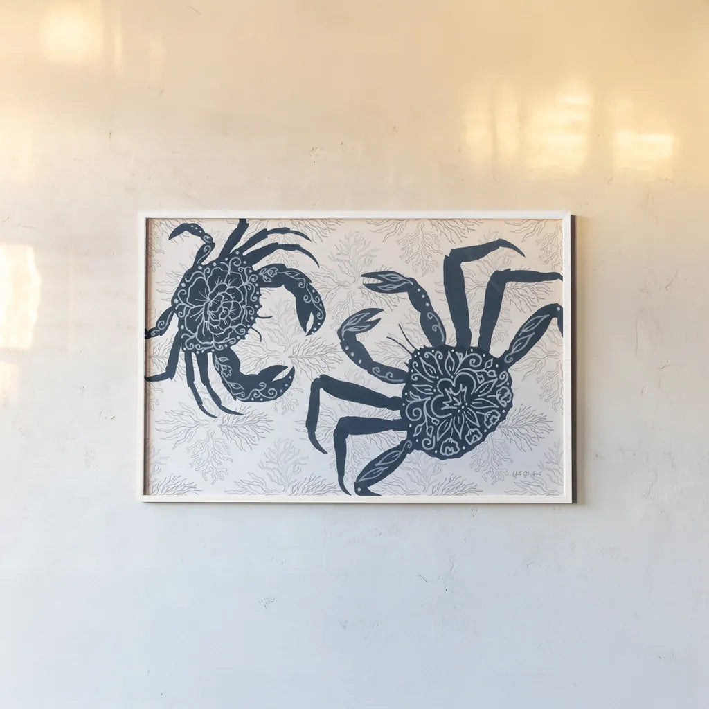 Delicate Coastline II by Yvette St. Amant. shown as a paper print in a white frame. Available as a archival giclee rolled canvas, fine art paper, or poster print. SKU 92292i.