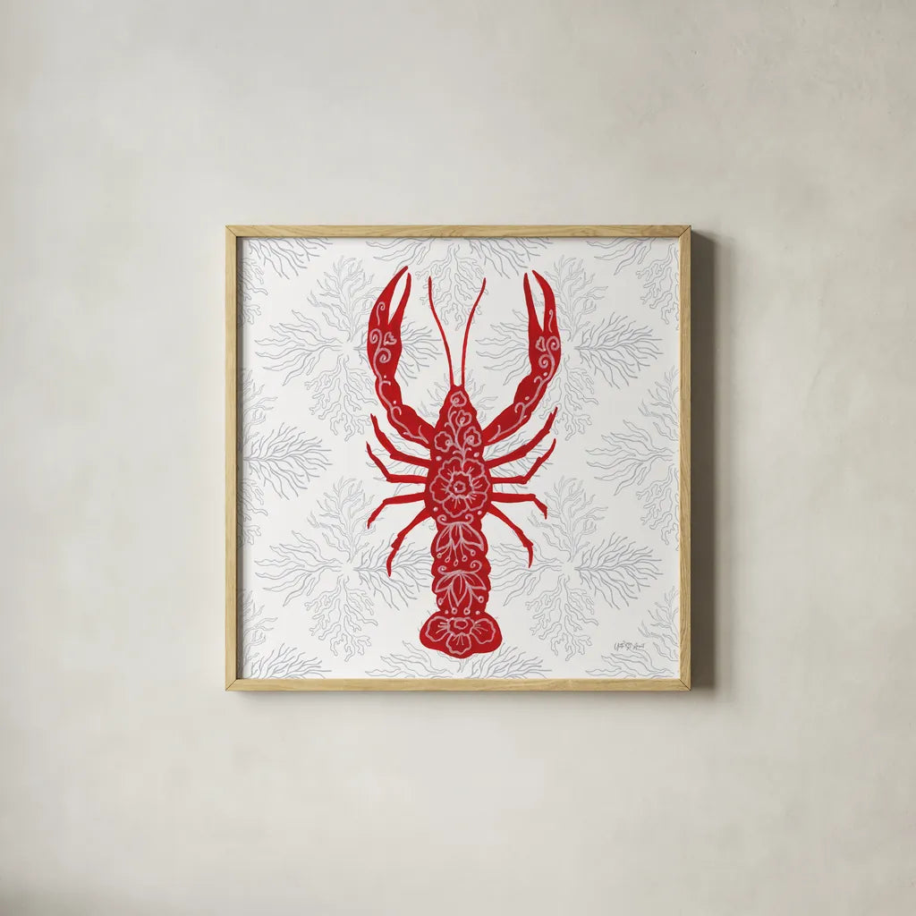 Delicate Coastline III by Yvette St. Amant. Shown in a natural wood glass frame for a timeless modern aesthetic. Available as an archival giclee rolled canvas, fine art paper, or poster print. SKU 92293a.