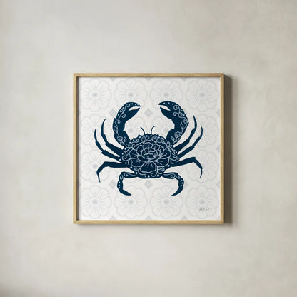 Delicate Coastline IV by Yvette St. Amant. Shown in a natural wood glass frame for a timeless modern aesthetic. Available as an archival giclee rolled canvas, fine art paper, or poster print. SKU 92294a.