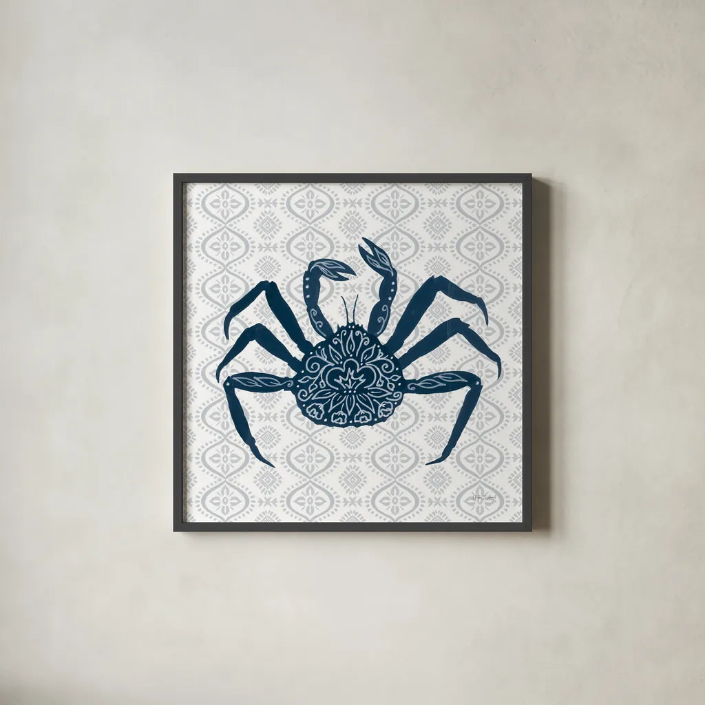 Delicate Coastline V by Yvette St. Amant. Shown in a sleek black glass frame for a contemporary gallery look. Available as an archival giclee rolled canvas, fine art paper, or poster print. SKU 92295a.