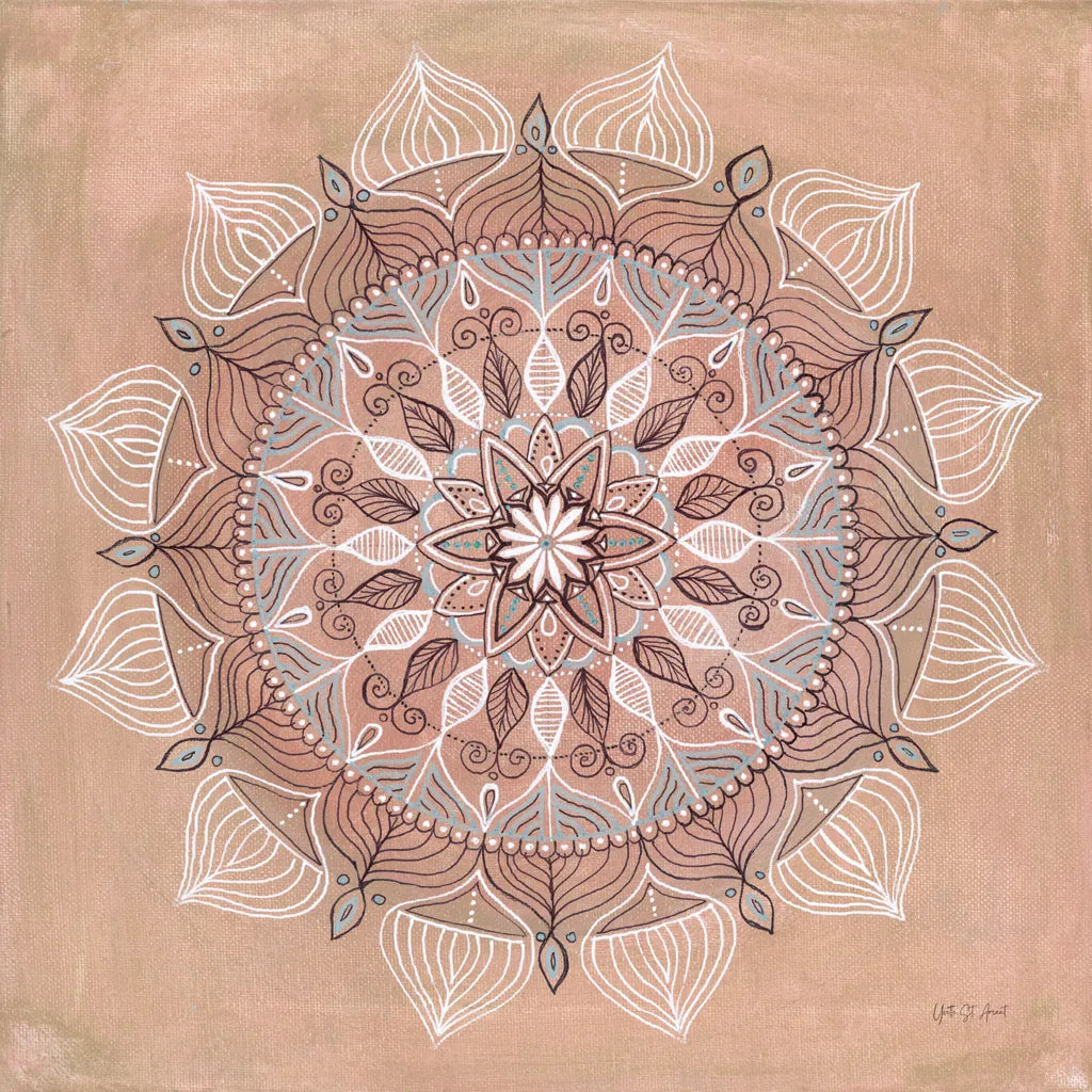 Desert Mandala by Yvette St. Amant. SKU 90986a. Archival Giclee Fine art print for wall decor.