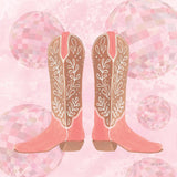 Disco Cowgirl I by Yvette St. Amant. SKU 93446a. Archival Giclee Fine art print for wall decor.