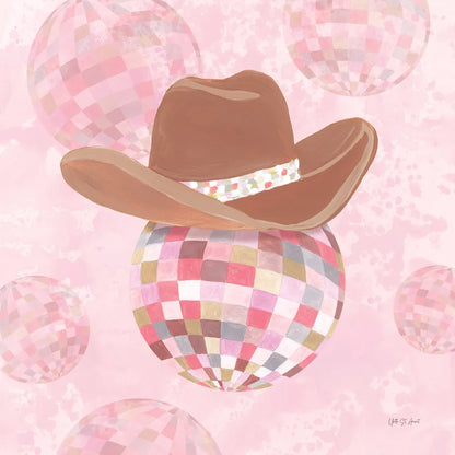 Disco Cowgirl II by Yvette St. Amant. SKU 93447a. Archival Giclee Fine art print for wall decor.