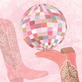 Disco Cowgirl IV by Yvette St. Amant. SKU 93449a. Archival Giclee Fine art print for wall decor.