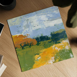 Distant Plateau I by Yvette St. Amant. Shown as a detailed flat fine art print, highlighting archival giclee quality. Available as an archival giclee rolled canvas, fine art paper, or poster print. SKU 100655a.