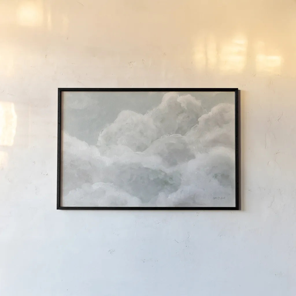 Dreaming in Clouds by Yvette St. Amant. shown as a paper print in a black flame. Available as a archival giclee rolled canvas, fine art paper, or poster print. SKU 88546i.