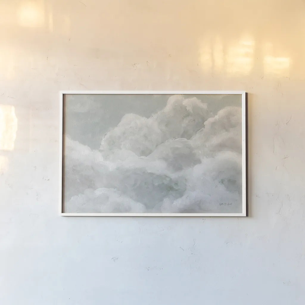 Dreaming in Clouds by Yvette St. Amant. shown as a paper print in a white frame. Available as a archival giclee rolled canvas, fine art paper, or poster print. SKU 88546i.