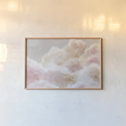 Dreaming in Clouds Ethereal by Yvette St. Amant. shown as a paper print in a natural frame. Available as a archival giclee rolled canvas, fine art paper, or poster print. SKU 89352i.