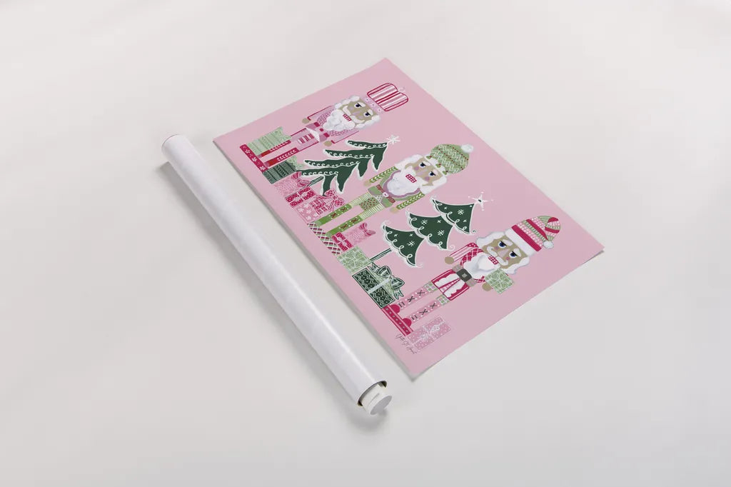 Dreamland Nutcrackers I by Yvette St. Amant. shown as a rolled paper print. Available as archival giclee rolled canvas, fine art paper, or poster print. SKU 95773i.