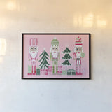 Dreamland Nutcrackers I by Yvette St. Amant. shown as a paper print in a black flame. Available as a archival giclee rolled canvas, fine art paper, or poster print. SKU 95773i.