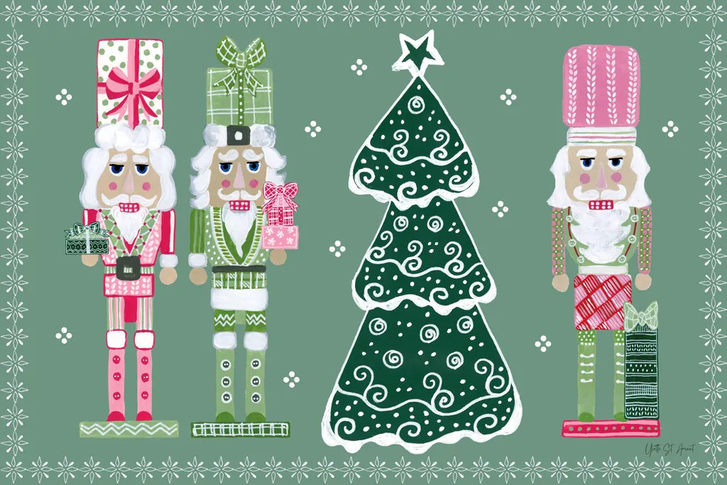 Dreamland Nutcrackers II by Yvette St. Amant. SKU 95774i. Archival Giclee Fine art print for wall decor.