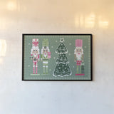 Dreamland Nutcrackers II by Yvette St. Amant. shown as a paper print in a black flame. Available as a archival giclee rolled canvas, fine art paper, or poster print. SKU 95774i.