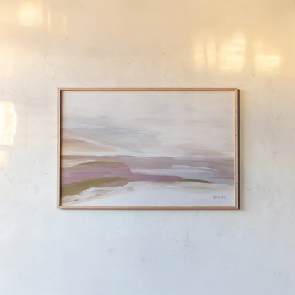 Dreamy Seascape Ethereal by Yvette St. Amant. shown as a paper print in a natural frame. Available as a archival giclee rolled canvas, fine art paper, or poster print. SKU 89353i.