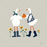 Ducks in the Pumpkin Patch VIII by Yvette St. Amant. SKU 97331a. Archival Giclee Fine art print for wall decor.