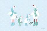 Ducks in the Snow I by Yvette St. Amant. SKU 97314i. Archival Giclee Fine art print for wall decor.
