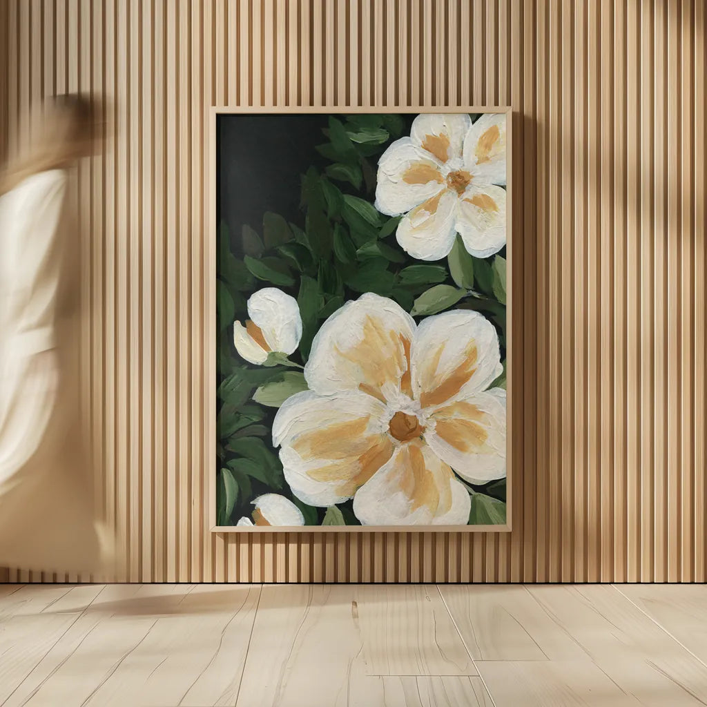 Enchanted Florals II by Yvette St. Amant. shown as over sized large wall art. Available as an archival giclee rolled canvas, fine art paper, or poster print. SKU 88738h.