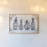 Enchantment I White by Yvette St. Amant. shown as a paper print in a natural frame. Available as a archival giclee rolled canvas, fine art paper, or poster print. SKU 102719i.