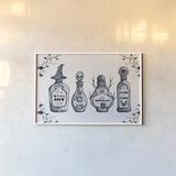 Enchantment I White by Yvette St. Amant. shown as a paper print in a white frame. Available as a archival giclee rolled canvas, fine art paper, or poster print. SKU 102719i.