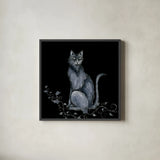 Enchantment V by Yvette St. Amant. Shown in a sleek black glass frame for a contemporary gallery look. Available as an archival giclee rolled canvas, fine art paper, or poster print. SKU 102723a.