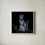 Enchantment V by Yvette St. Amant. Shown in a crisp white glass frame for a clean and minimalist style. Available as an archival giclee rolled canvas, fine art paper, or poster print. SKU 102723a.