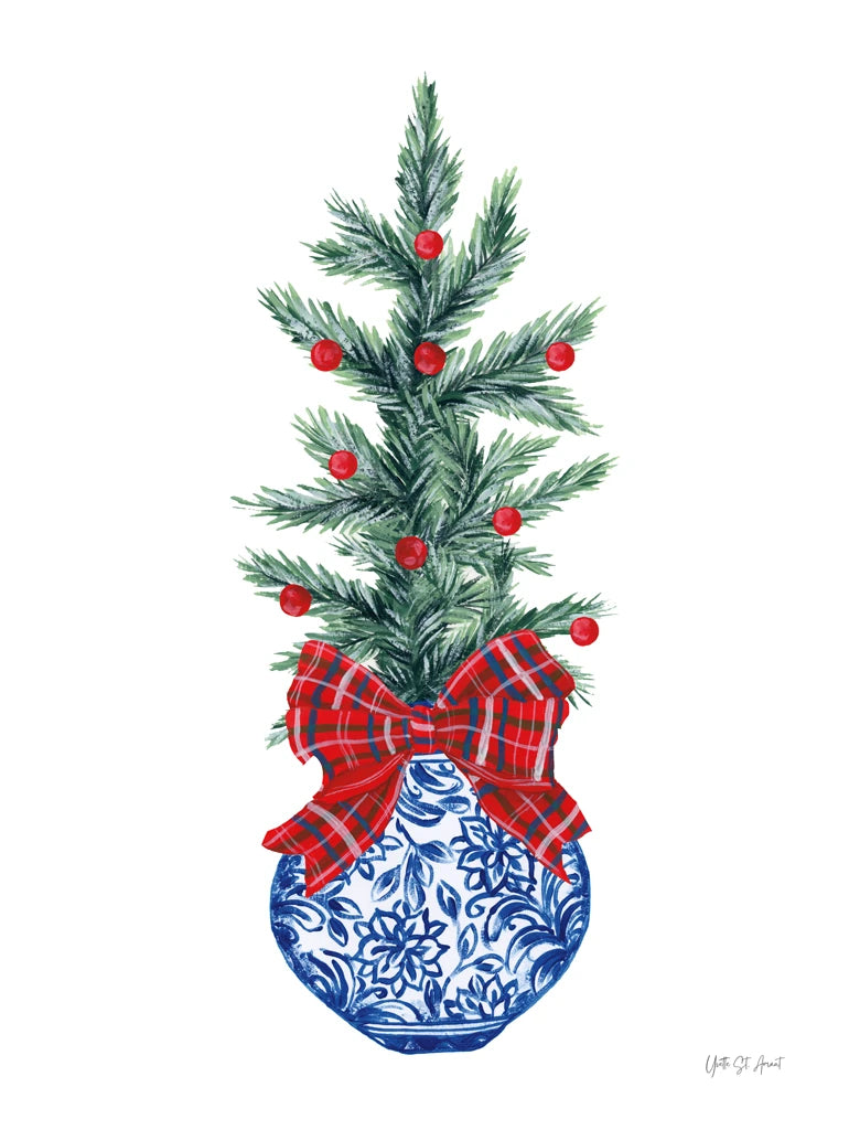 Evergreen Chinoiserie II by Yvette St. Amant