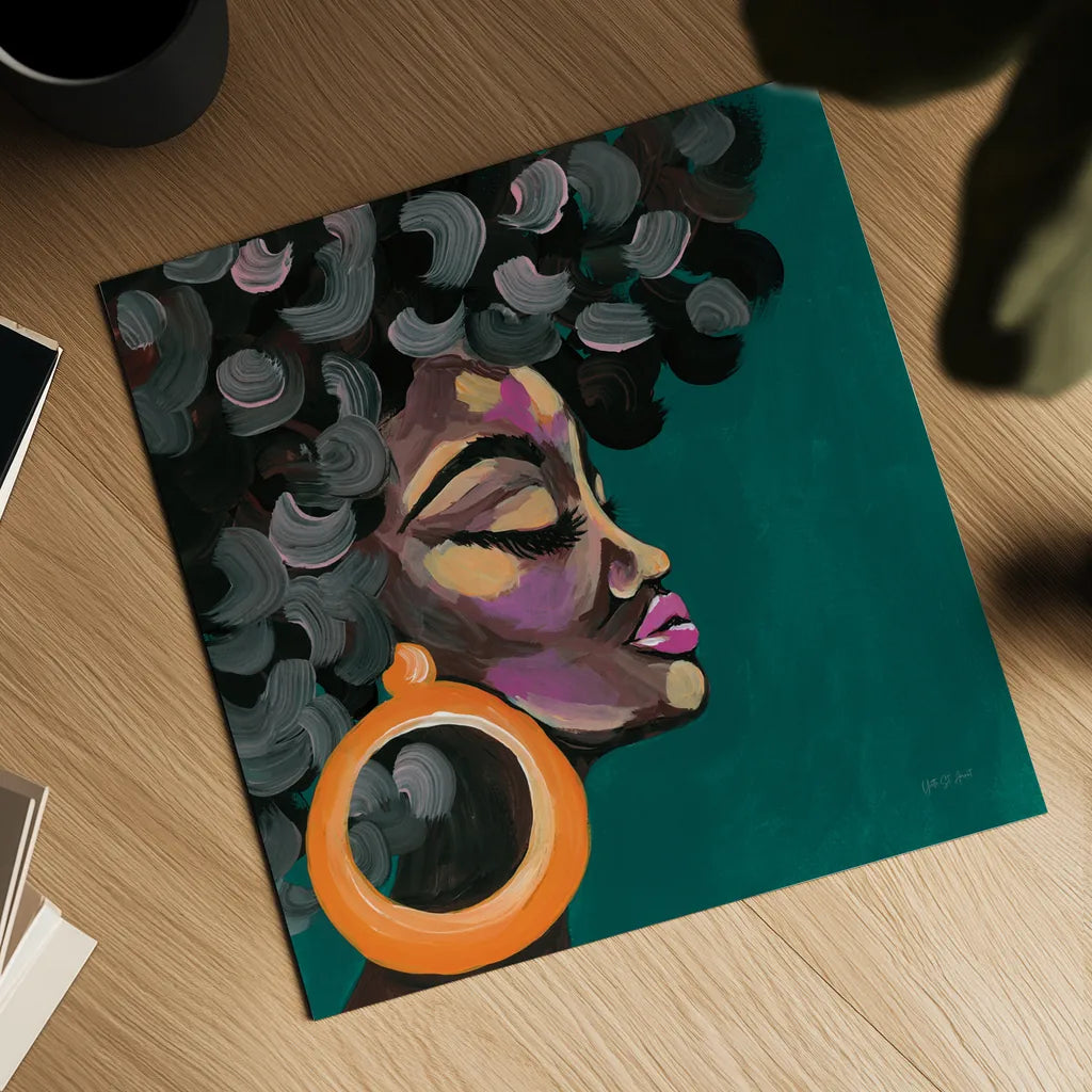 Fabulous and Glamorous II by Yvette St. Amant. Shown as a detailed flat fine art print, highlighting archival giclee quality. Available as an archival giclee rolled canvas, fine art paper, or poster print. SKU 96178a.