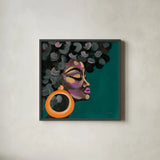 Fabulous and Glamorous II by Yvette St. Amant. Shown in a sleek black glass frame for a contemporary gallery look. Available as an archival giclee rolled canvas, fine art paper, or poster print. SKU 96178a.