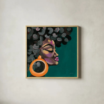 Fabulous and Glamorous II by Yvette St. Amant. Shown in a natural wood glass frame for a timeless modern aesthetic. Available as an archival giclee rolled canvas, fine art paper, or poster print. SKU 96178a.