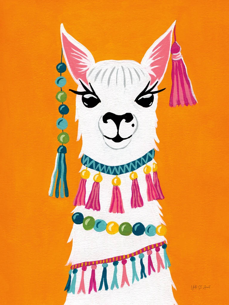 Festive Llama by Yvette St. Amant