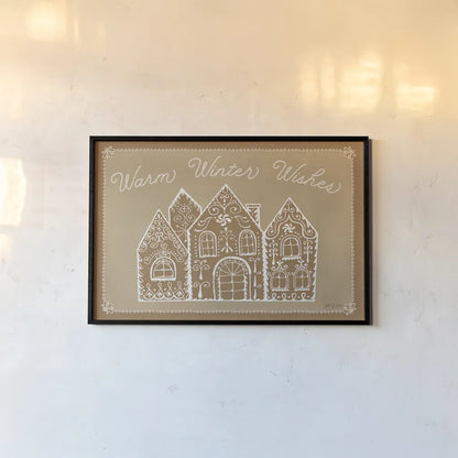 Festive Nutcrackers III by Yvette St. Amant. shown as a paper print in a black flame. Available as a archival giclee rolled canvas, fine art paper, or poster print. SKU 89871i.