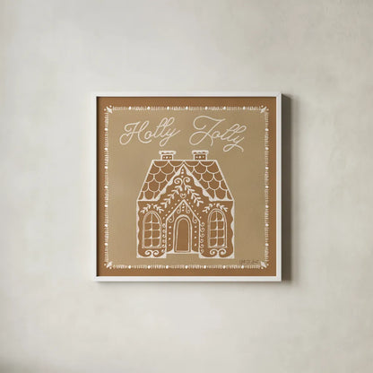 Festive Nutcrackers V by Yvette St. Amant. Shown in a crisp white glass frame for a clean and minimalist style. Available as an archival giclee rolled canvas, fine art paper, or poster print. SKU 89873a.