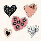 Floral Hearts by Yvette St. Amant. SKU 94015a. Archival Giclee Fine art print for wall decor.