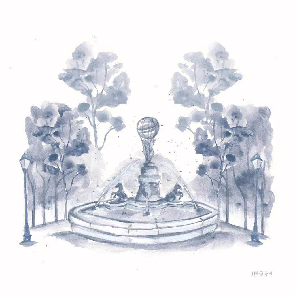 Fontaine Carpeaux by Yvette St. Amant. SKU 94654a. Archival Giclee Fine art print for wall decor.