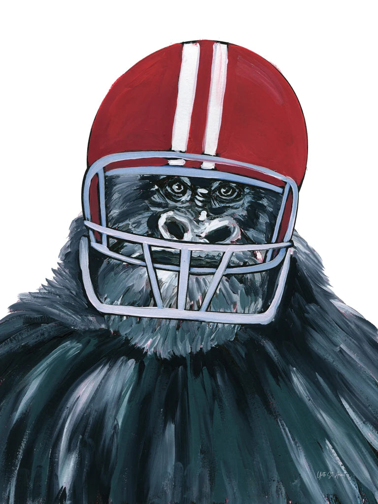 Football Gorilla by Yvette St. Amant