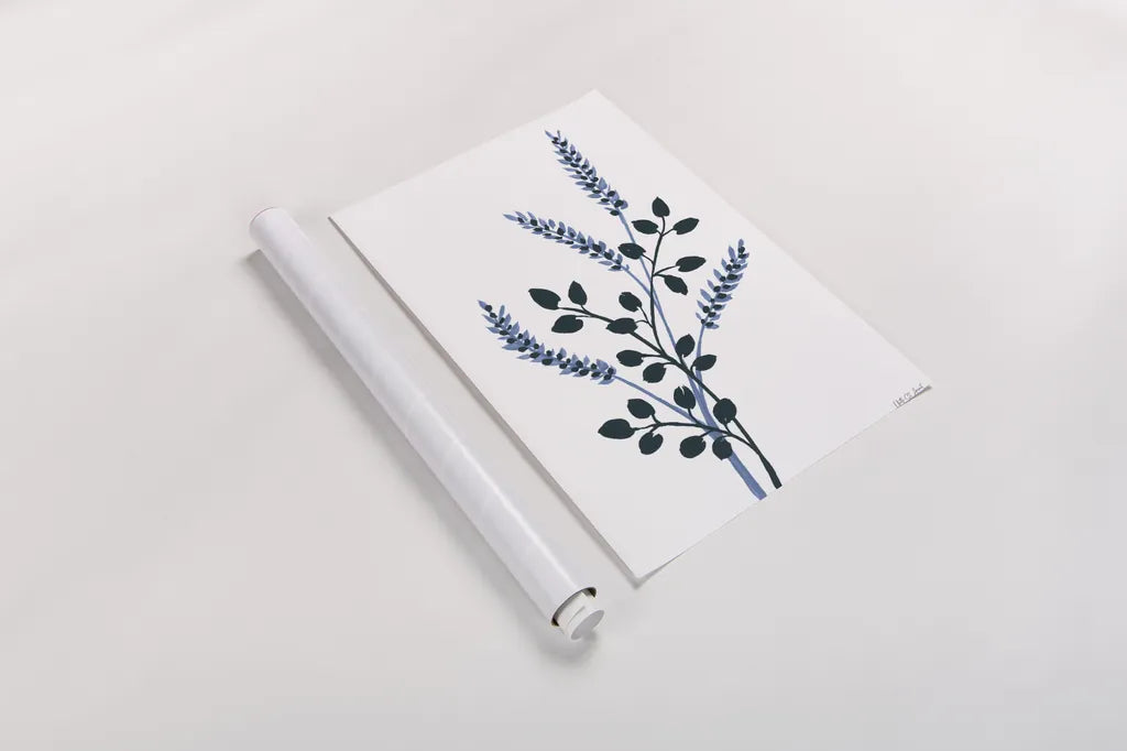 French Country Botanicals I by Yvette St. Amant. shown as a rolled paper print. Available as archival giclee rolled canvas, fine art paper, or poster print. SKU 93603h.